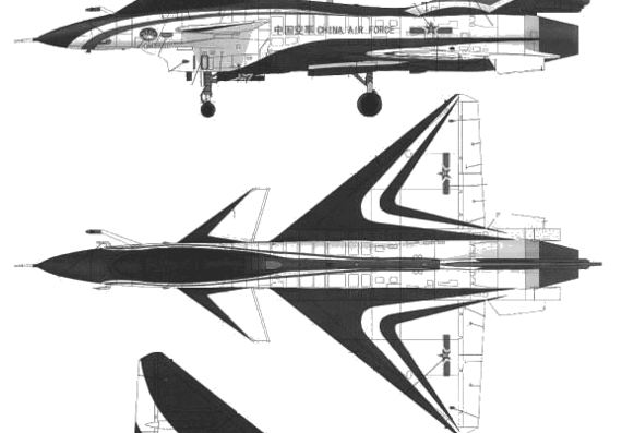 Самолет PLA J-105 - чертежи, габариты, рисунки
