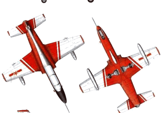 Самолет PLA K-8 Qaraqorum - чертежи, габариты, рисунки