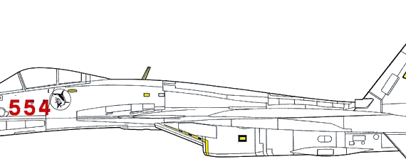 Самолет PLN J-15 Flying Shark - чертежи, габариты, рисунки