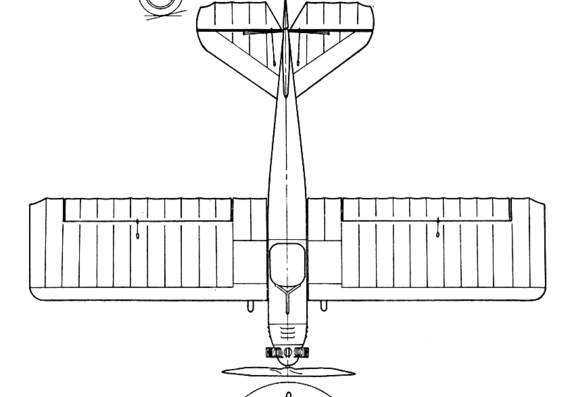 PWS-4 aircraft - drawings, dimensions, figures