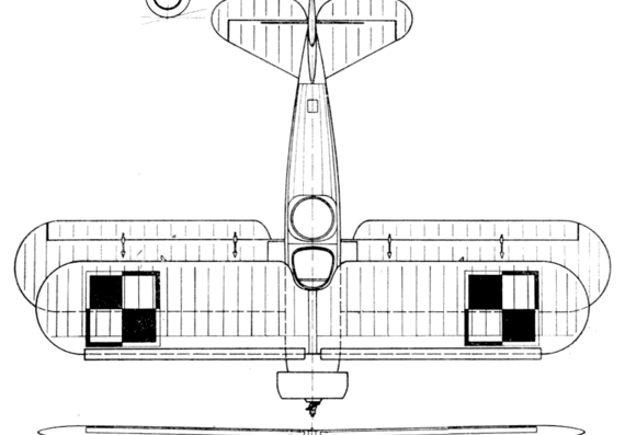 Самолет PWS-6 - чертежи, габариты, рисунки