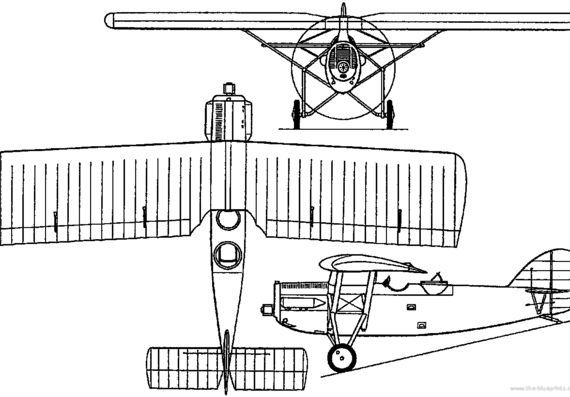 Самолет P.W.S. 1 (Poland) (1927) - чертежи, габариты, рисунки