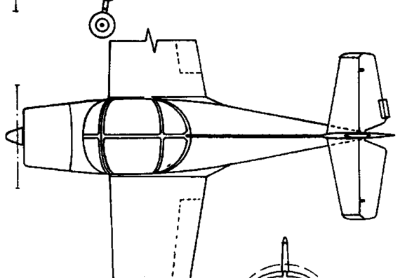 Самолет PZL 102B (Poland) (1958) - чертежи, габариты, рисунки