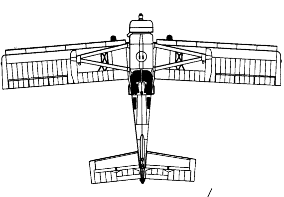 Самолет PZL 106 Kruk (Poland) (1973) - чертежи, габариты, рисунки