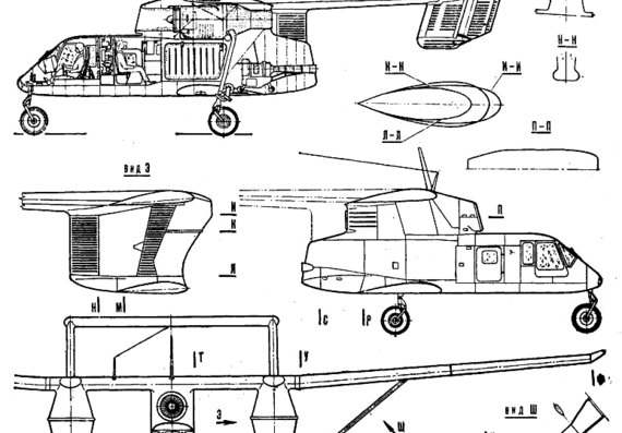 Самолет PZL M-15 Belphegor - чертежи, габариты, рисунки