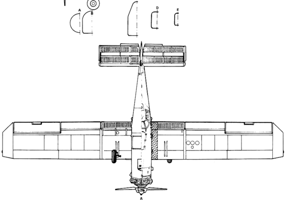 Самолет PZL M-18 Dromader - чертежи, габариты, рисунки