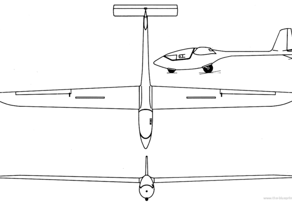 Самолет PZL PW-5 Peewee - чертежи, габариты, рисунки