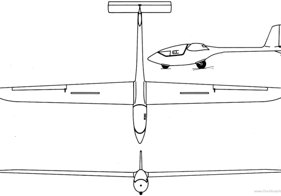 PZL PW-5 Smyk aircraft - drawings, dimensions, figures
