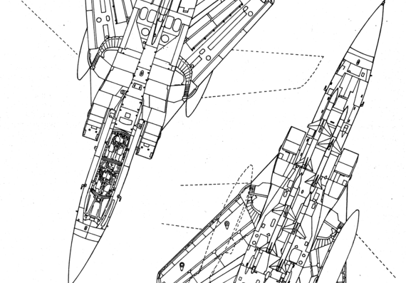 Panavia Tornado F.2 aircraft - drawings, dimensions, figures