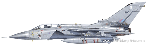 Самолет Panavia Tornado F.3 - чертежи, габариты, рисунки