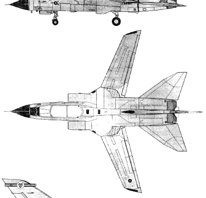 Самолет Panavia Tornado GR1B - чертежи, габариты, рисунки