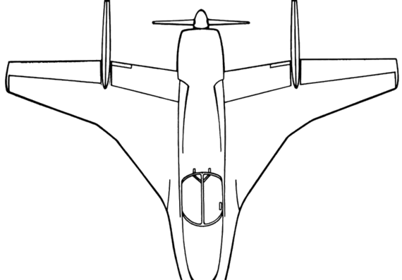 Самолет Payen Pa-61 Arbalette - чертежи, габариты, рисунки
