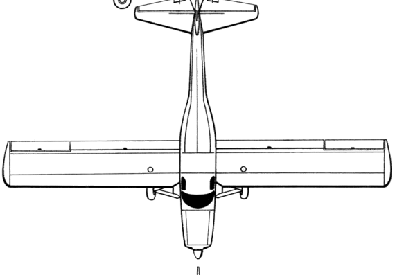 Самолет Percival EP-9 - чертежи, габариты, рисунки