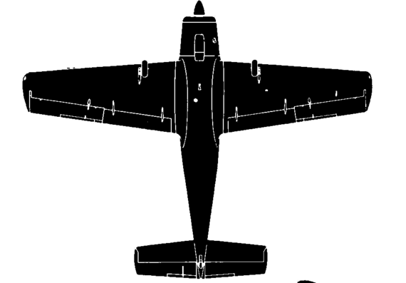 Самолет Percival Provost T.1 - чертежи, габариты, рисунки