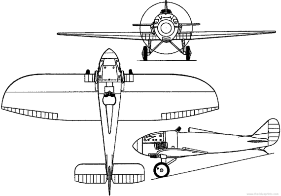 Piaggio P.2 (Italy) aircraft (1923) - drawings, dimensions, figures