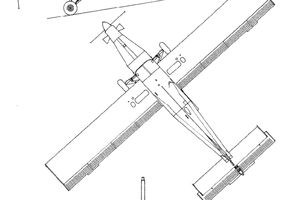 Самолет Pilatus PC-6 Turbo Porter - чертежи, габариты, рисунки