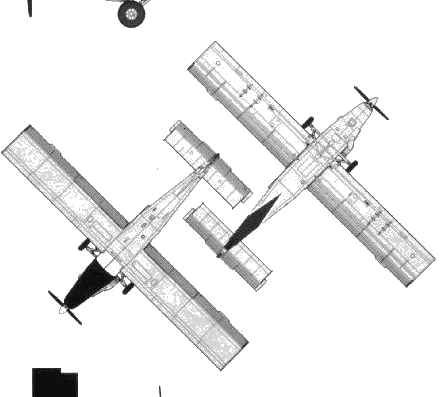 Самолет Pilatus Turbo Porter PC-6C-H-2 - чертежи, габариты, рисунки