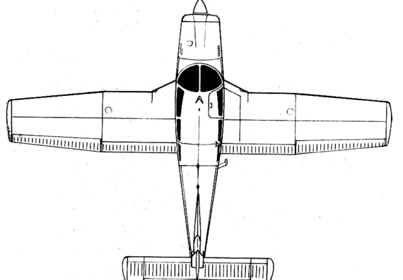 Самолет Piper Pa-28 Turbo Arrow IV - чертежи, габариты, рисунки