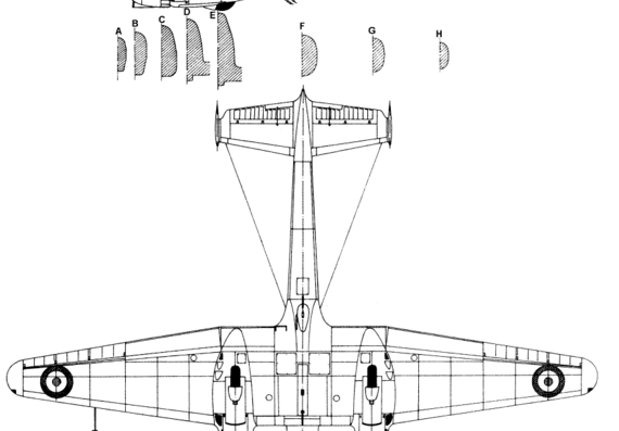 Самолет Potez 63-11 - чертежи, габариты, рисунки