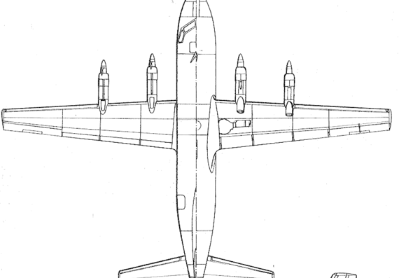 Самолет Potez 840 - чертежи, габариты, рисунки