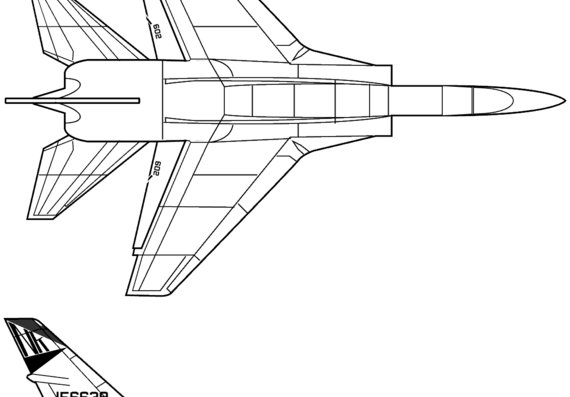 Самолет RA-5C Vigilante - чертежи, габариты, рисунки