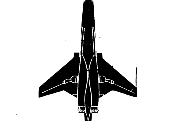 Самолет RF-101 Voodoo - чертежи, габариты, рисунки