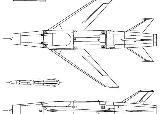 Raduga Kh-20m AS-3 Kangaroo aircraft - drawings, dimensions, figures