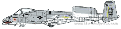 Republic A-10A Thunderbolt II - drawings, dimensions, figures