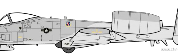 Republic A-l0A Thunderbolt II - drawings, dimensions, figures