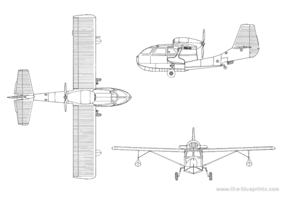 Republic RC-3 Seabee aircraft - drawings, dimensions, figures