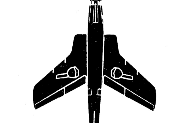 Самолет Republic RF-84F Thunderflash - чертежи, габариты, рисунки