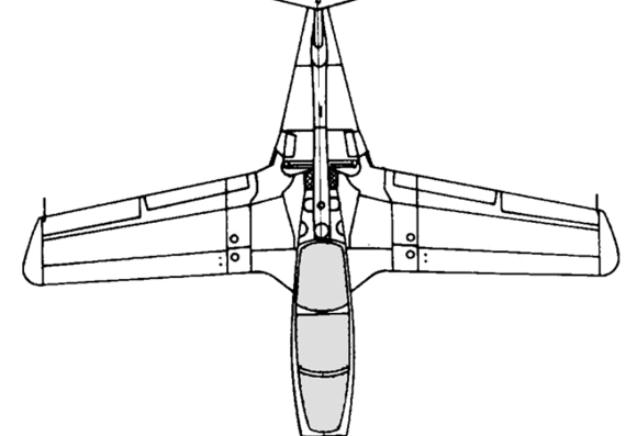 Самолет Rhein-Flugzeugbau Fantrainer - чертежи, габариты, рисунки