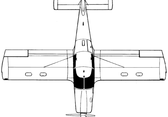 Самолет Robin HR-100 250 Tiara - чертежи, габариты, рисунки