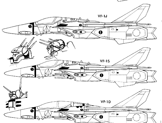 Robotech Plane - drawings, dimensions, figures
