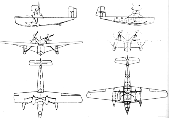 Самолет Rohrbach Robbe - чертежи, габариты, рисунки
