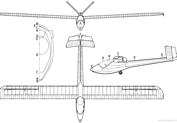 Rubik R-23 Gebics aircraft - drawings, dimensions, figures