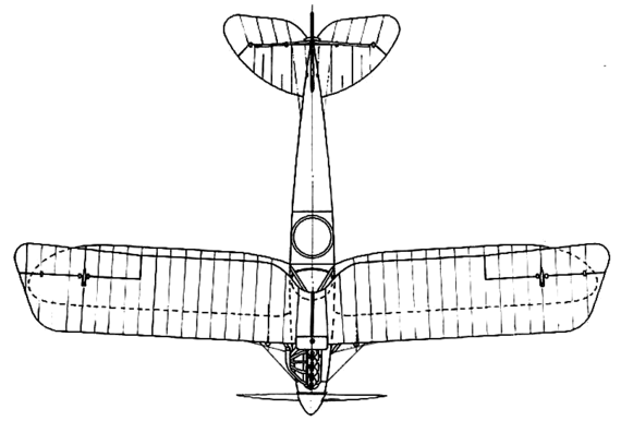 Самолет Rumpler C-4 - чертежи, габариты, рисунки
