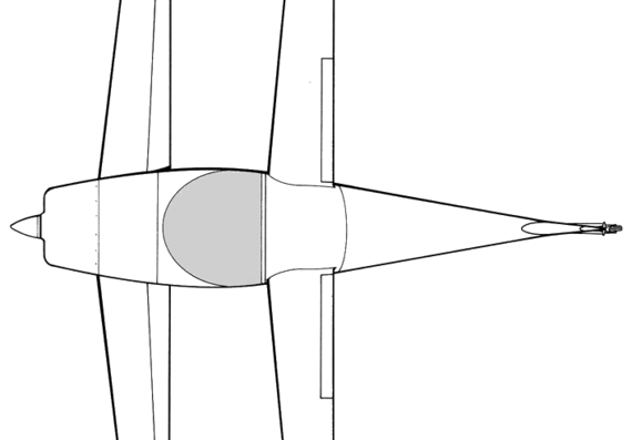 Самолет Rutan Quickie - чертежи, габариты, рисунки