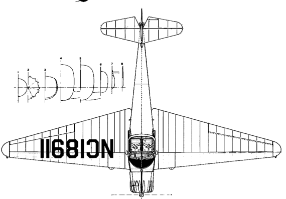 Самолет Ryan SCW-145 - чертежи, габариты, рисунки