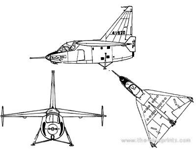 Самолет Ryan X-13 - чертежи, габариты, рисунки
