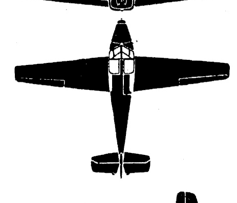 Самолет SAAB 91 Safir - чертежи, габариты, рисунки