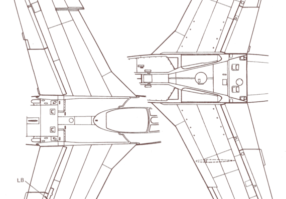 Самолет SAAB J 29 Tunnan - чертежи, габариты, рисунки