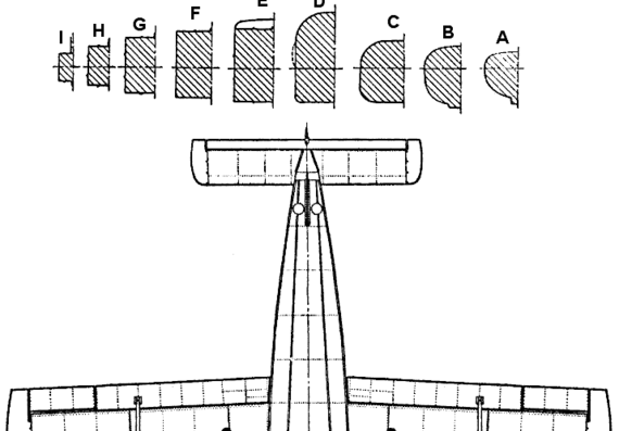 Самолет SAAB MFI-9 Militainer - чертежи, габариты, рисунки