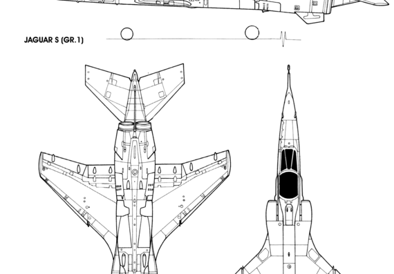 SEPAT Jaruar aircraft - drawings, dimensions, figures