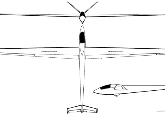 Самолет SIAI-Marchetti 3 V-1 Eolo - чертежи, габариты, рисунки
