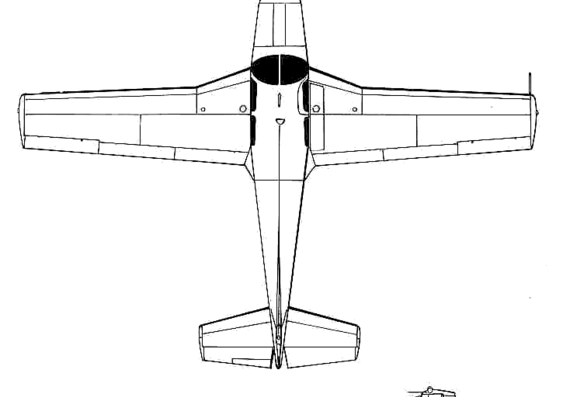 Самолет SIAI-Marchetti S-205 - чертежи, габариты, рисунки