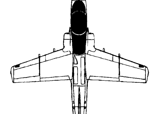 Самолет SIAI-Marchetti S.211 (Italy) (1981) - чертежи, габариты, рисунки