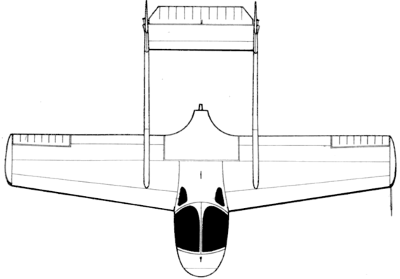 Самолет SIPA 200 Minijet - чертежи, габариты, рисунки