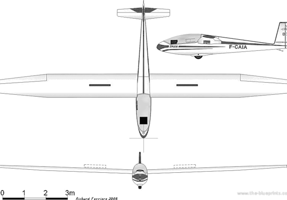 Самолет SIREN D-77 Iris - чертежи, габариты, рисунки