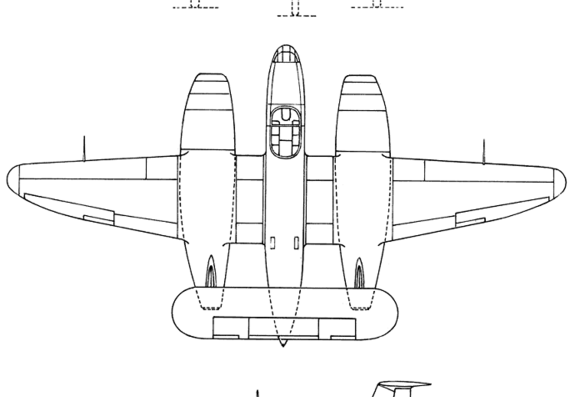 Самолет SNCAC NC.1071 (France) (1948) - чертежи, габариты, рисунки
